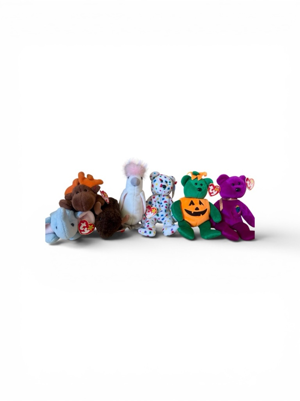 Lot of 7 vintage Ty Beanie Babies